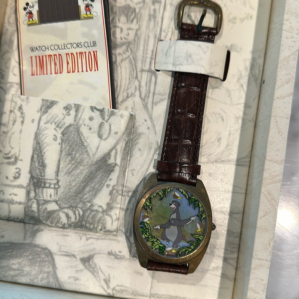 The Disney Store Watch Collectors Club Jungle Book Baloo Watch